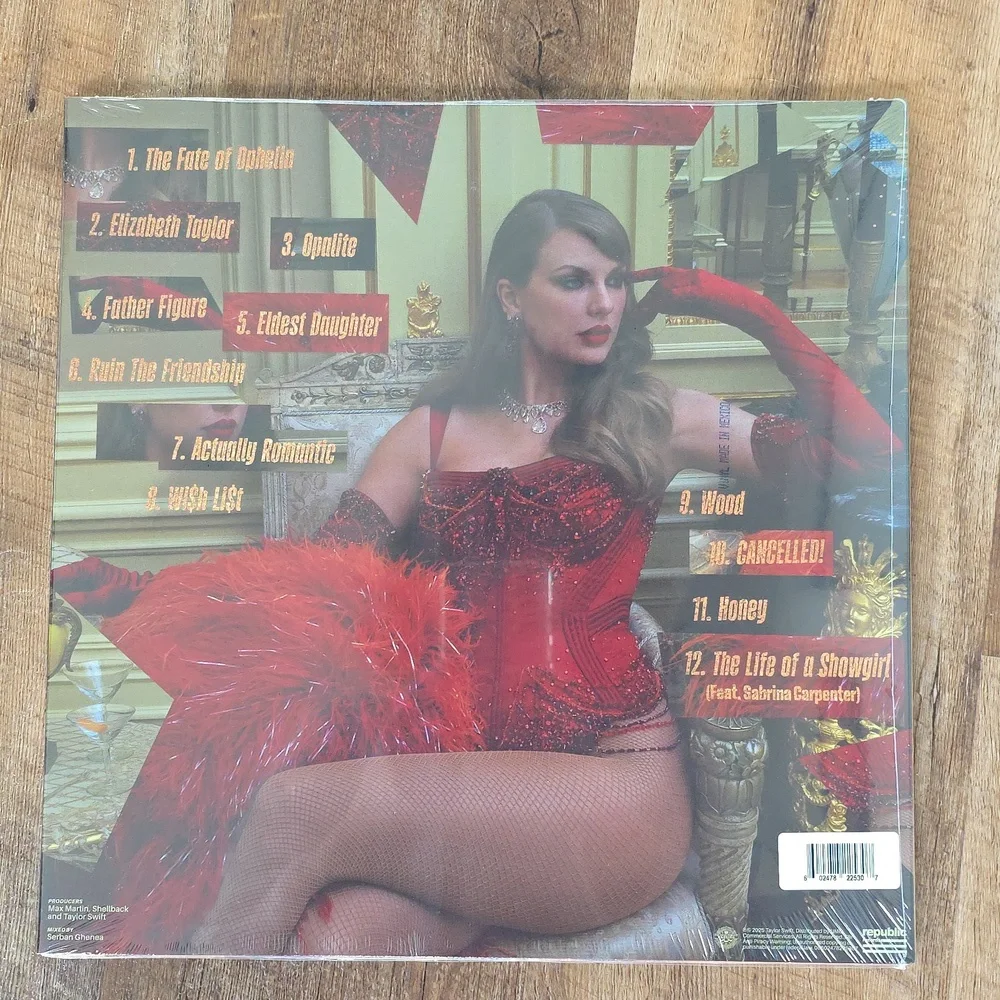 Taylor Swift The Life of a Showgirl Vinyl Sealed In Plastic New In Original Wrap - Picture 2 of 3